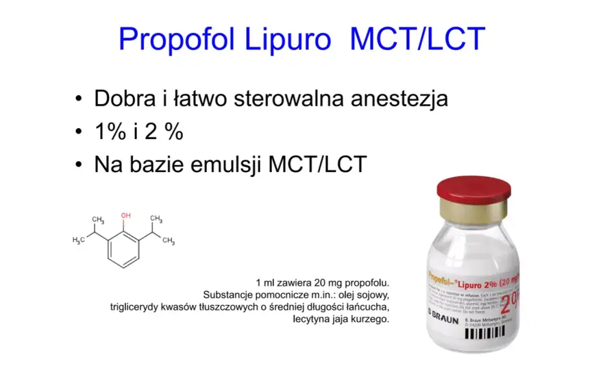 Propofol - jak działa i kiedy się go stosuje?