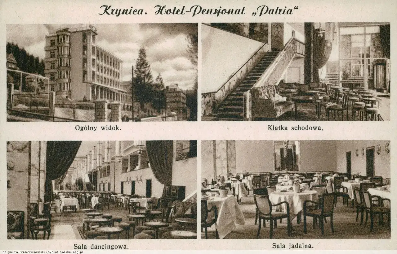 Sanatorium Krynica-Zdrój widok ogólny